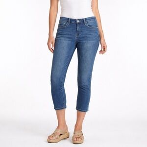 Lucky Brand Ava Crop Mid Rise Skinny Jeans Blue Womens 6